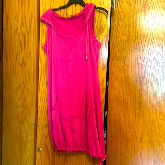 pink dress sweatshirt cover up - Picture 1 of 4